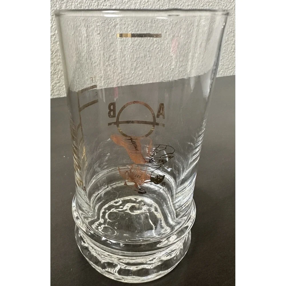 Mid-Cent Mod Plimsoll Lines Mark Load Line Glasses Set of 6 Nautical Markings